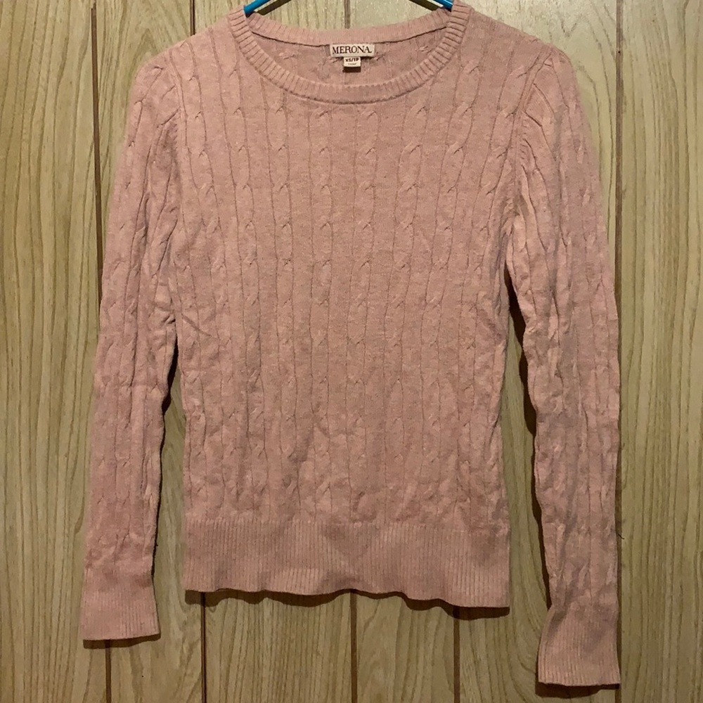 Light Pink Long Sleeve Sweater